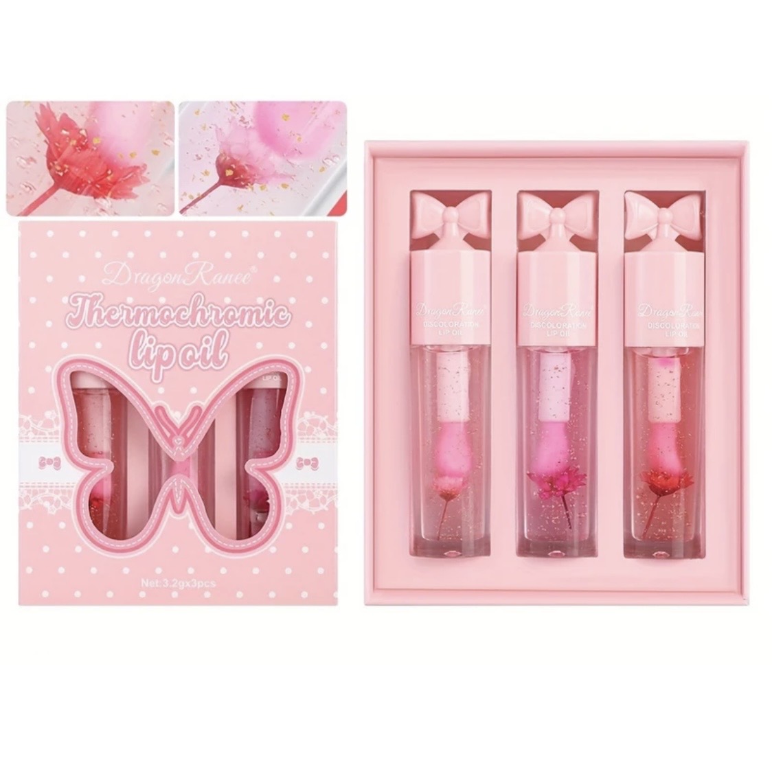 پک برق لب گلدار و پاپیونی دراگون